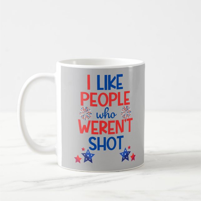 Kamala Harris Election Funny Anti-Trump Red & Blue Kaffemugg (Vänster)