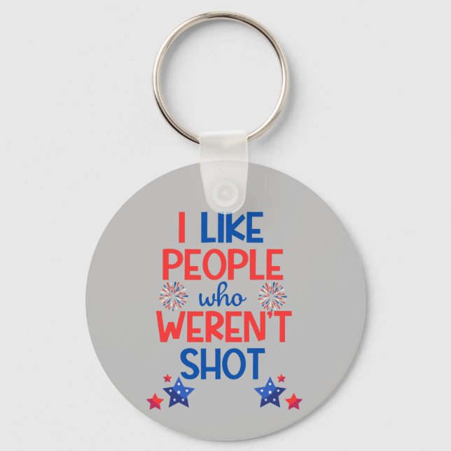 Kamala Harris Election Funny Anti-Trump Red & Blue Nyckelring (Framsida)