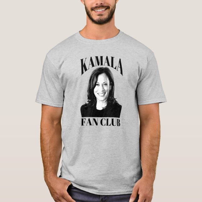 Kamala Harris Fläkt Klubb T Shirt (Framsida)