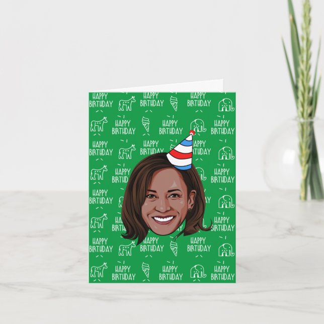 KAMALA HARRIS Födelsedag Kort (Framsida)
