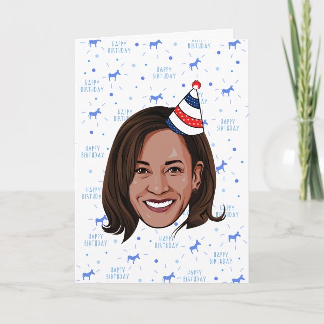 Kamala Harris födelsedag Kort (Framsida)