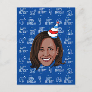 KAMALA HARRIS Födelsedag Vykort