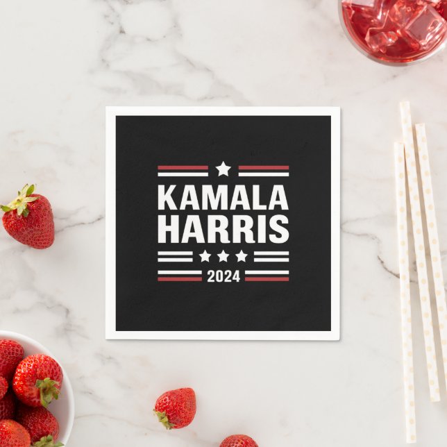 Kamala Harris för 2024 års president Pappersservett (Insitu)