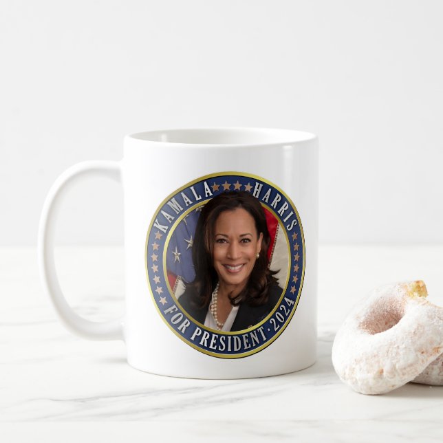 Kamala Harris för 2024 års talman Kaffemugg (Med munk)