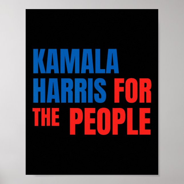 Kamala Harris för den amerikanske presidenten Ca Poster (Framsidan)