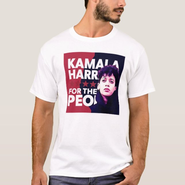 Kamala harris för folket t shirt (Framsida)