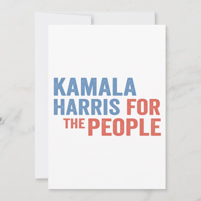 Kamala Harris för folkvaldemokraterna Inbjudningar (Framsida)
