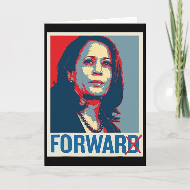 Kamala Harris För Krig Inte Framåt Pro-trump 2024  Kort (Framsida)