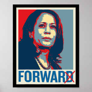 Kamala Harris for Krig Not Forward Pro-trump 2024 Poster
