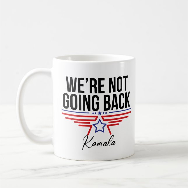 Kamala Harris för madam President 2024 Kaffemugg (Vänster)
