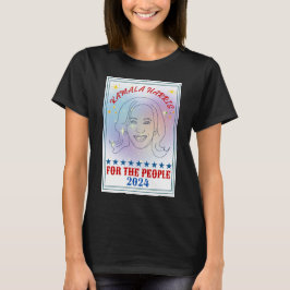 Kamala Harris för människor 2024 Kampanj Poster T Shirt
