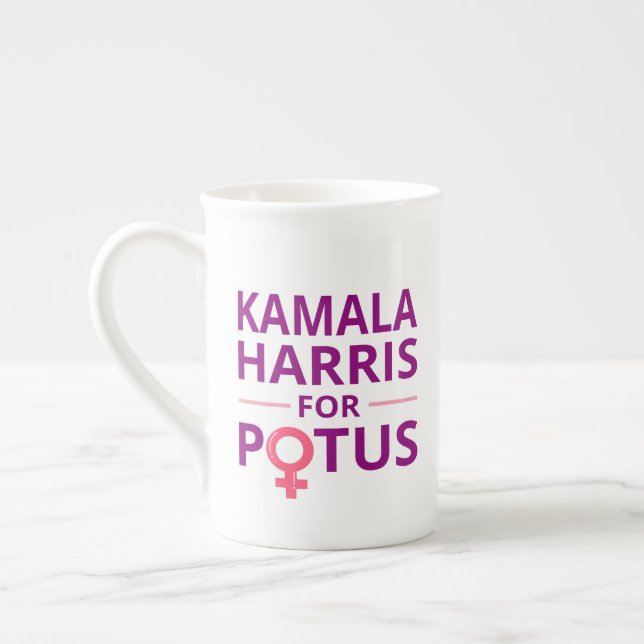 Kamala Harris for POTUS I Benporslin Mugg (Vänster)