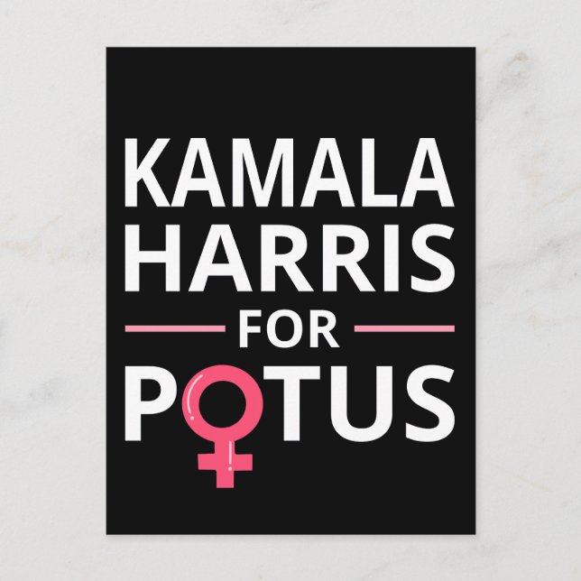 Kamala Harris for POTUS I Vykort (Framsida)