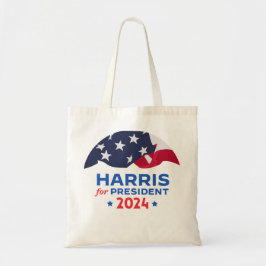 Kamala Harris För president 2024 Amerikanska flagg Tygkasse