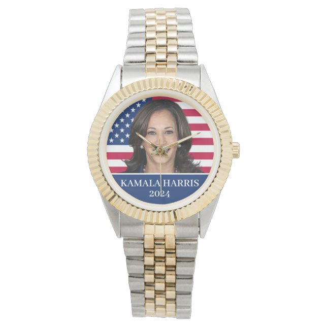 Kamala Harris För president 2024 Armbandsur (Framsida)