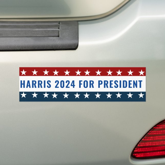 Kamala Harris För president 2024 Bildekal (På Bil)