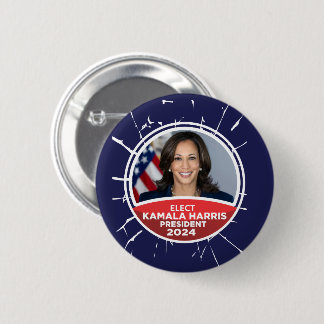Kamala Harris för president 2024 Button Knapp