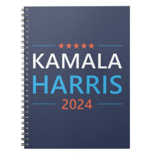 Kamala Harris för president 2024 Demokrat Anteckningsbok