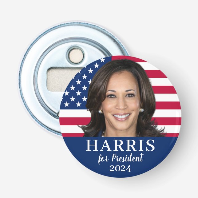 Kamala Harris För president 2024 Flasköppnare (Framsidan)