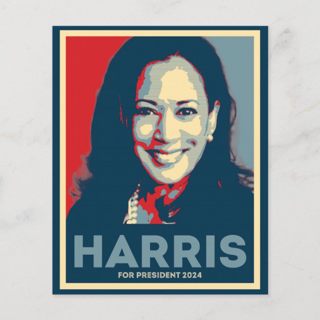 Kamala Harris För president 2024 Flygblad (Framsidan)