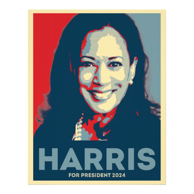 Kamala Harris för president 2024 - hopp Fototryck (Framsidan)