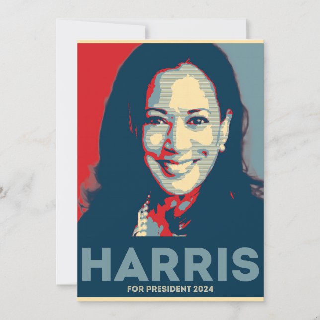 Kamala Harris för president 2024 - hopp Inbjudningar (Framsida)