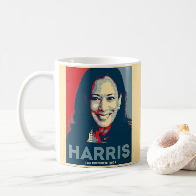 Kamala Harris för president 2024 - hopp Kaffemugg (Med munk)
