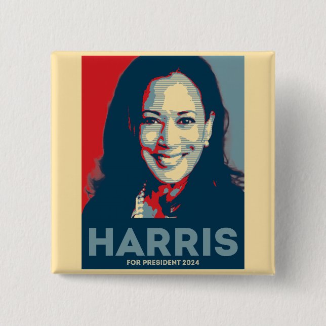 Kamala Harris för president 2024 - hopp Knapp (Framsida)