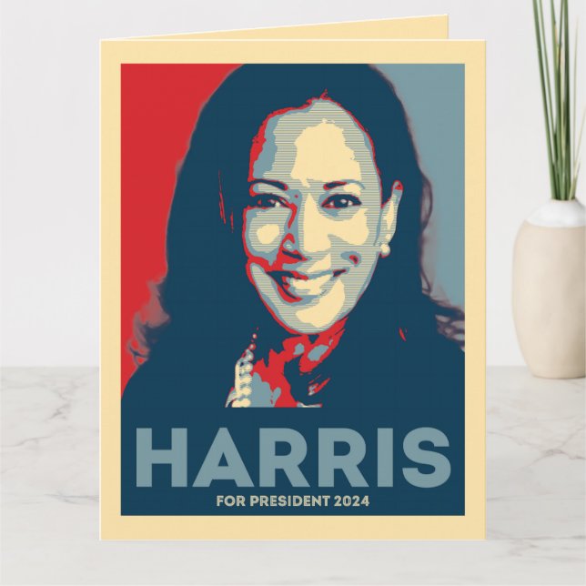 Kamala Harris för president 2024 - hopp Kort (Framsida)