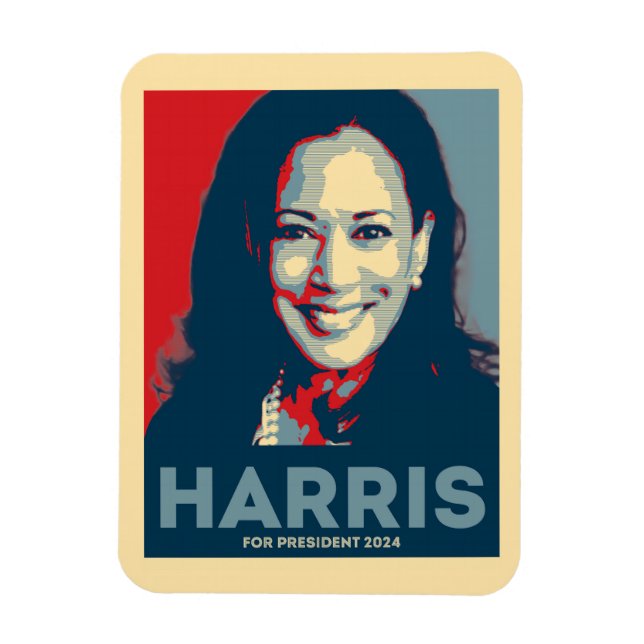 Kamala Harris för president 2024 - hopp Magnet (Vertikal)