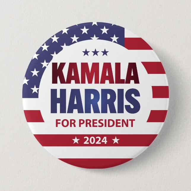 Kamala Harris För president 2024 Knapp (Framsida)