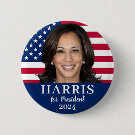 Kamala Harris För president 2024 Knapp