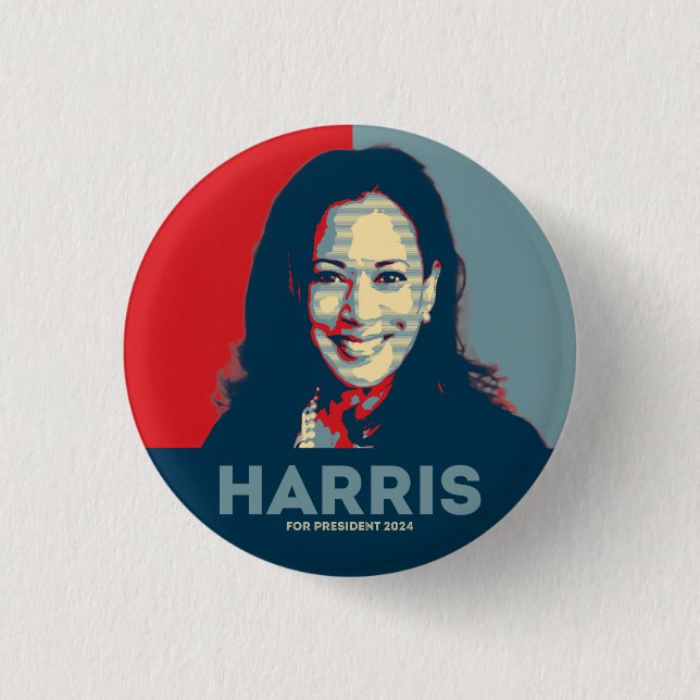 Kamala Harris För president 2024 Knapp (Framsida)