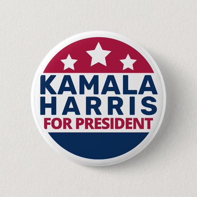 Kamala Harris För president 2024 Knapp (Framsida)