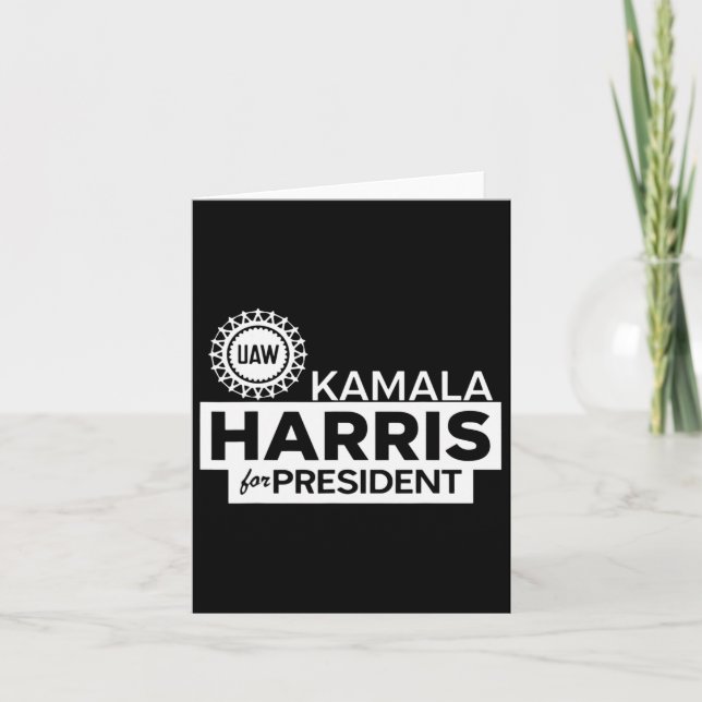 Kamala Harris För president 2024 Kort (Framsida)