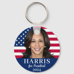 Kamala Harris För president 2024 Nyckelring