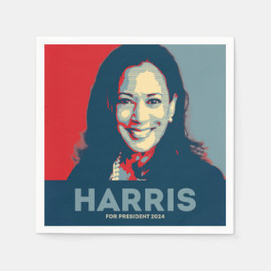 Kamala Harris För president 2024 Pappersservett
