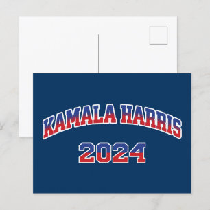 Kamala Harris För president 2024 Vykort