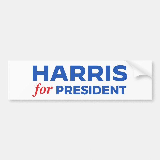 Kamala Harris för president Bildekal (Framsidan)