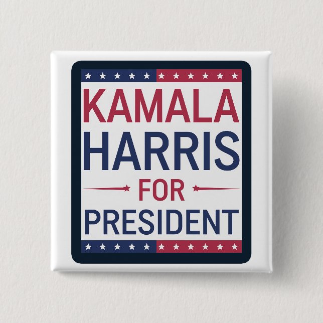 Kamala Harris för president Knapp (Framsida)