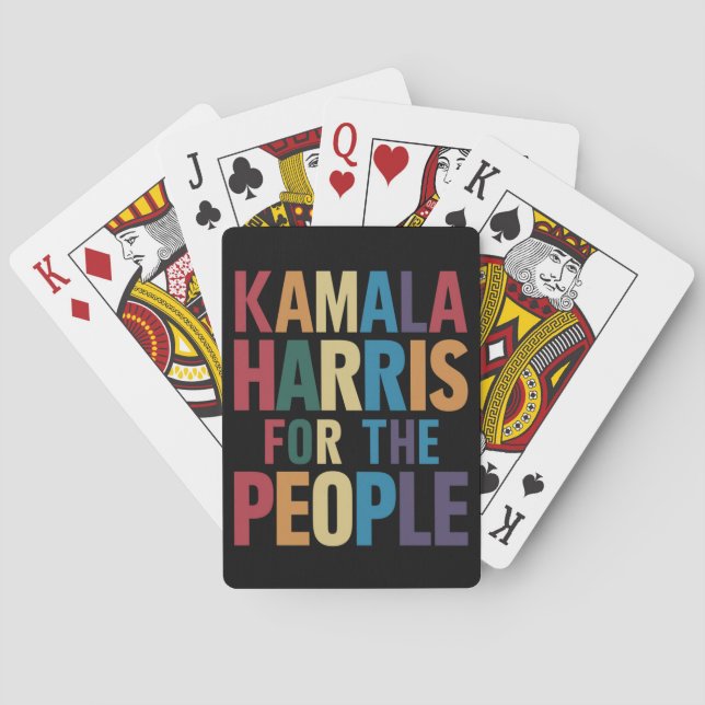 Kamala Harris för president LGBT Gay pride Rainbow Casinokort (Baksidan)
