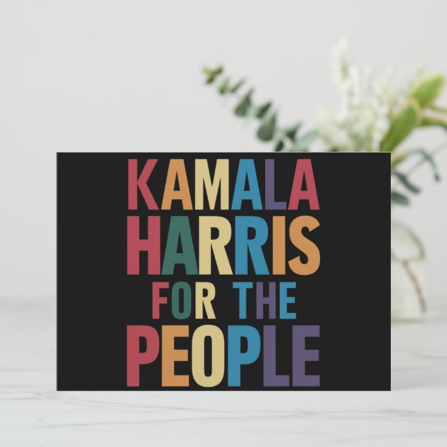 Kamala Harris för president LGBT Gay pride Rainbow Inbjudningar (Stående Fram)