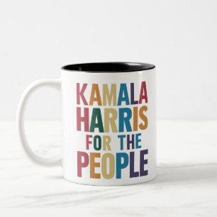 Kamala Harris För President LGBT Gay Pride Regnbåg Två-Tonad Mugg