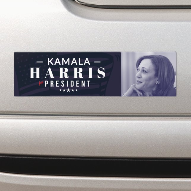 Kamala Harris för president Photo Bumper Sticker Bildekal (Skapare uppladdad)