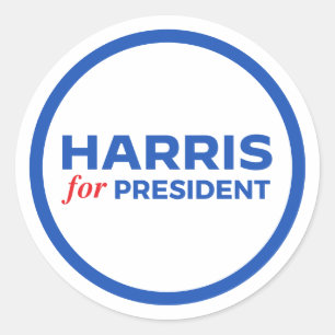 Kamala Harris för president Runt Klistermärke