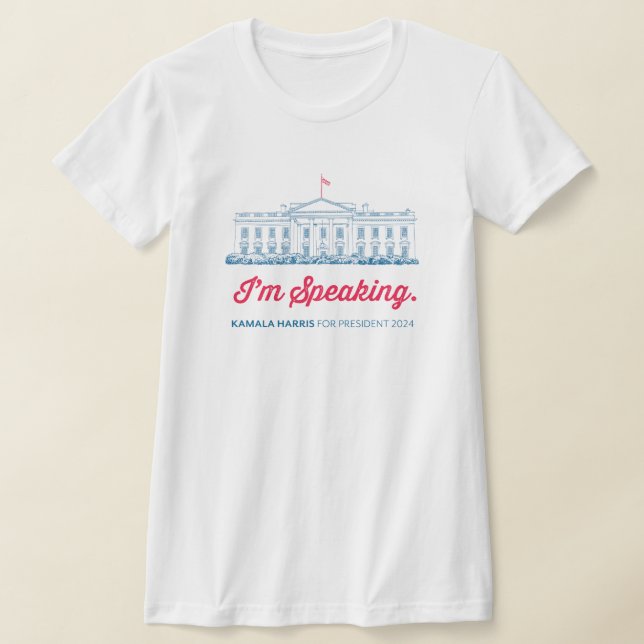 Kamala Harris för president T-Shirt (Laydown)