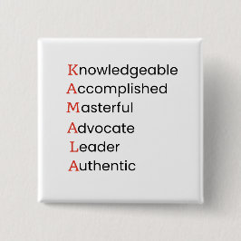 Kamala Harris för president Typografi Knapp