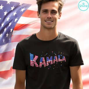 Kamala Harris för president US Flagga Balloon Brev T Shirt