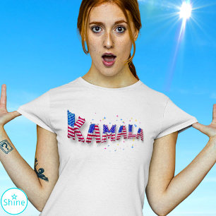 Kamala Harris för president US Flagga Balloon Brev T Shirt