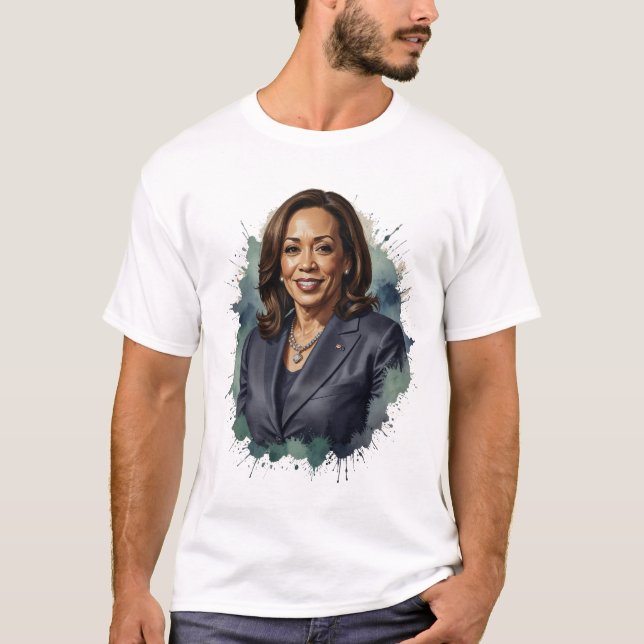 Kamala Harris för president USA T Shirt (Framsida)